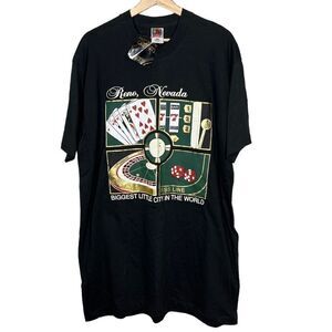 NWT Vintage 1993 Reno Nevada Casino T-shirt Single Stitched Made in USA Mens 2XL